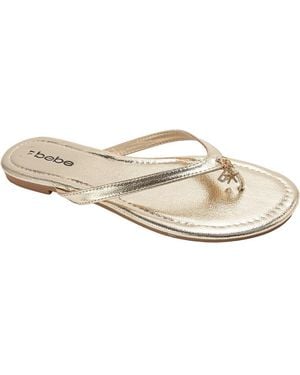 Bebe S Flat Sandals - White