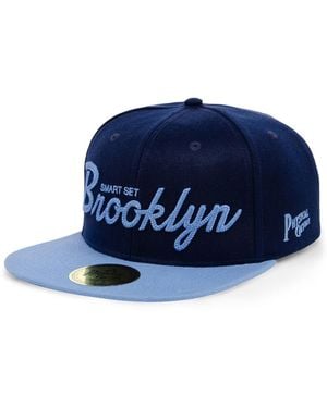 Physical Culture Smart Set Athletic Club Of Brooklyn Black Fives Snapback Adjustable Hat - Blue