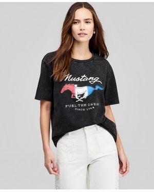 And Now This Mustang Graphic T-shirt - Black