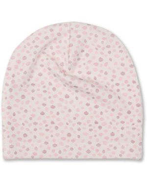 Memoi Baby Girls Abstract Spots Reversible Rayon-blend Beanie - Pink