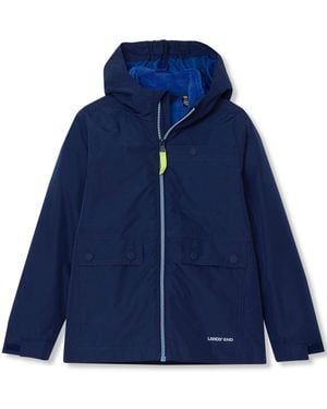 Lands' End Lands End Kids Water Resistant 2-in-1 System Jacket - Blue