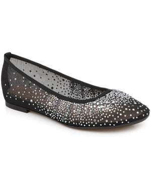Badgley Mischka Nuala Round Toe Dress Flats - Black