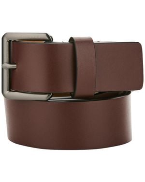 Perry Ellis Casual Leather Harness Belt - Brown