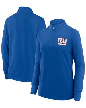 LOGO ATHLETIC New York Giants Velocity Quarter-zip Jacket - Blue