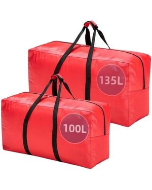 Piscifun Extra Large Travel Duffel Bag Waterproof Durable Oxford Cloth Heavy Duty Carry On - Red