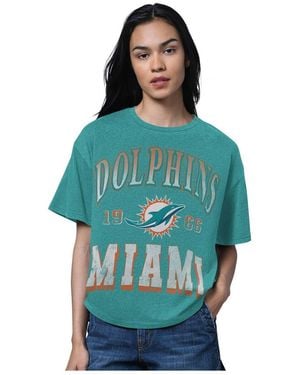 Starter Miami Dolphins Oversized Hall Of Fame T-shirt - Blue