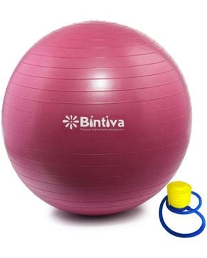 Bintiva Anti-burst Exercise Stability Yoga Ball For Fitness 65cm - Pink