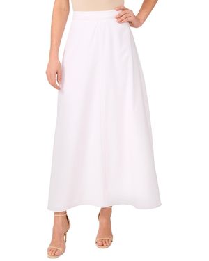Vince Camuto Contrast-stitching A-line Skirt - White