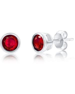 Simona Sterling Silver - Red