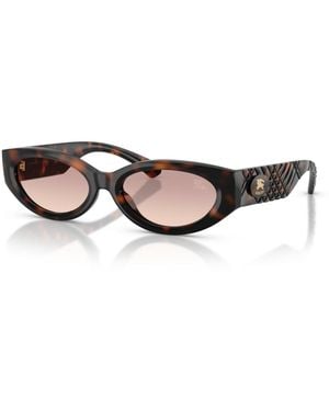 Burberry Oval Gradient Sunglasses Be4505u - Brown
