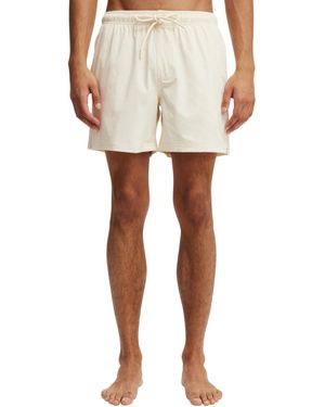 Cotton On Stretch Swim Shorts - White