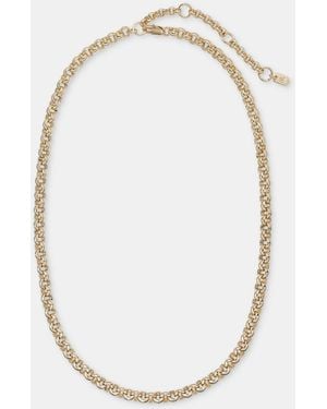 Ralph Lauren Tone 16" Chain Collar Necklace - White