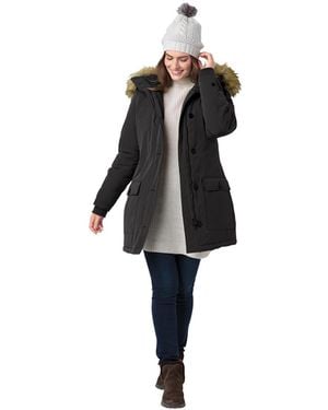 Woman Within Plus Size The Arctic Parka - Black