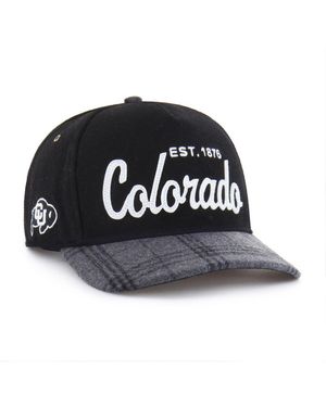 '47 And Colorado Buffaloes Windowpane Plaid Collection Hitch Adjustable Hat - Black