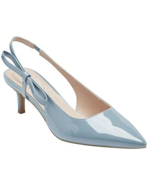 Bandolino Alilac Bow Slingback Kitten Heel Pumps - Blue