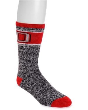 Muk Luks Game Day By Heat Retainer Socks - Red