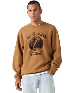 Levi's Graphic Crewneck Long-sleeve Sweatshirt - Brown
