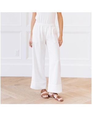 Cozy Earth Coastal Comfort Pant - White