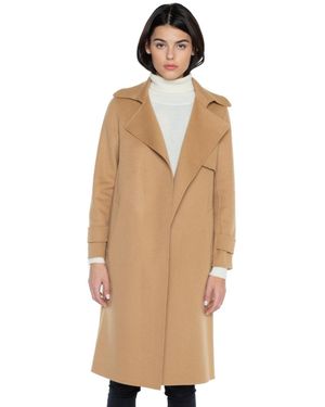 Jennie Liu Cashmere Wool Double-faced Overcoat - Natural
