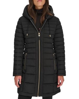 Tommy Hilfiger Hooded Packable Puffer Coat - Black