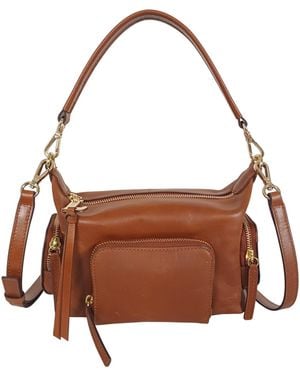 Lodis Jill Top Handle Small Crossbody Bag - Brown