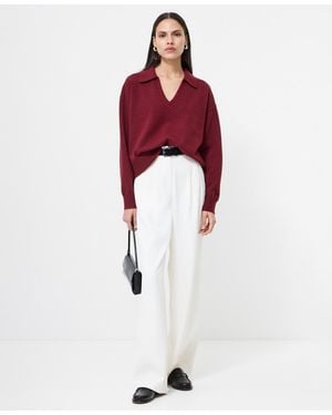 French Connection Sloane Knit Collared Sweater