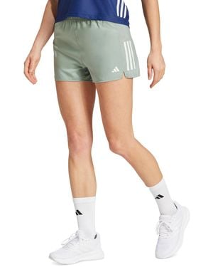 adidas Own The Run Aeroready 3-stripe Shorts - Blue