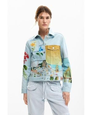 Desigual Amalfi Denim Jacket, Cotton - Blue