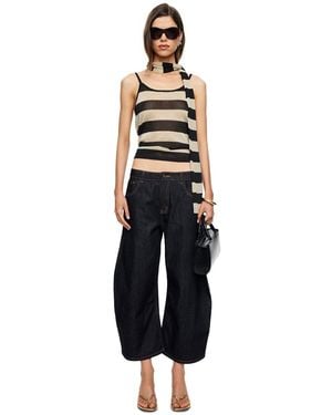 Lioness Horseshoe Cropped Jeans - Black
