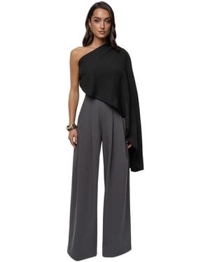 JLUXLABEL Capsule One Shoulder Top - Black