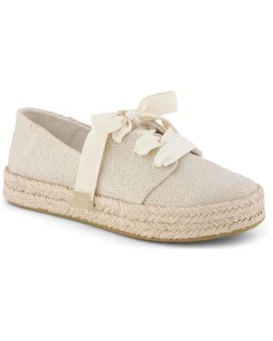 TOMS Carolina Lace-up Espadrille Sneakers - White