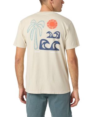 O'neill Sportswear Scenic Short Sleeve T-shirt - Natural