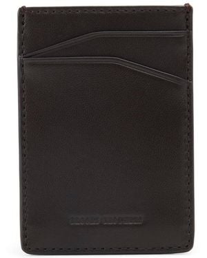Brooks Brothers B By Gifting Cardholder And Money Clip Set - Black