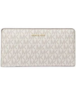Michael Kors Michael Bryant Large Slim Snap Wallet - Metallic