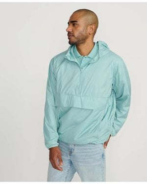 Lands' End Upf 50 Anorak Windbreaker - Blue