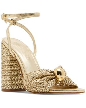 Steve Madden Cheyla Knotted Two-piece Dress Sandals - Metallic