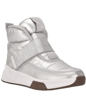 Calvin Klein Jeans Mabon Cozy Nylon High Top Sneakers - Gray