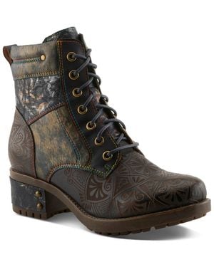 L'ARTISTE L`artiste Whitefish Lace-up Boots - Black