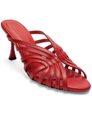 Prologue Shoes Olivera Stiletto Sandal - Red