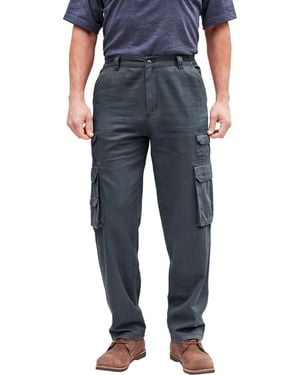 Boulder Creek Big & Tall By Kingsize Ranger Side-elastic Stacked Cargo Pocket Pants - Gray