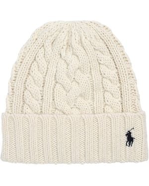 Polo Ralph Lauren Cable Beanie - Natural