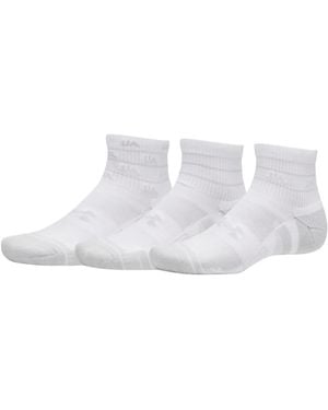 Under Armour Ua Performance Tech Quarter Socks - White