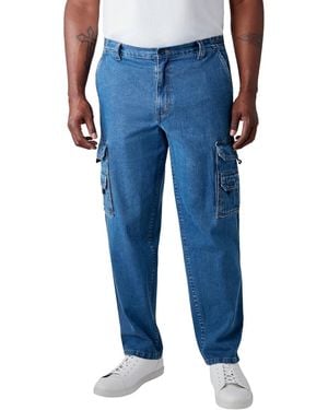 Boulder Creek Big & Tall By Kingsize Marine Cargo Pants - Blue
