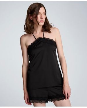 Kenneth Cole Sleeveless Halter Neck Top - Black