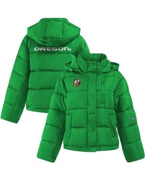 Hype and Vice Oregon Ducks Full-zip Puffer Jacket - Green