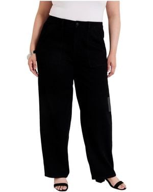 June + Vie June + Vie Plus Size June + Vie Curvie Fit High-waisted Straight-leg Jean - Black