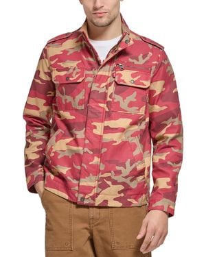 Levi's Washed Cotton Military Jacket - Red
