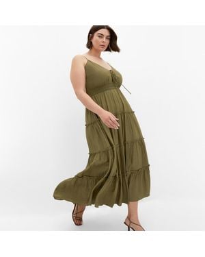City Chic Plus Size Aiza Maxi Dress - Green