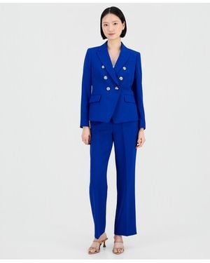 Tahari Double-breasted Pantsuit - Blue