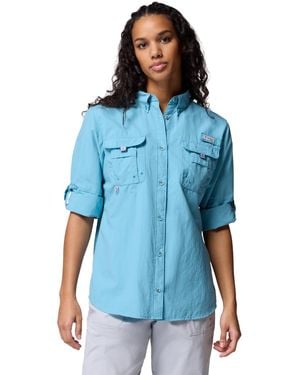 Columbia Bahama Ii Roll-up Long-sleeve Top - Blue
